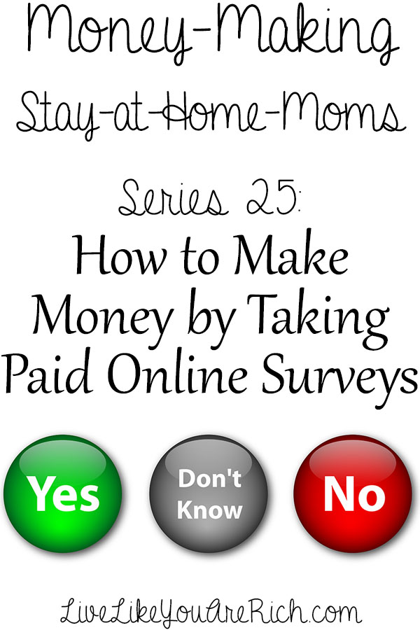 how to make money taking surveys on the internet