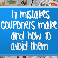 17 Mistakes Couponers Make and How to Avoid Them