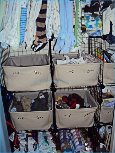 Nursery Closet Organization and Decor