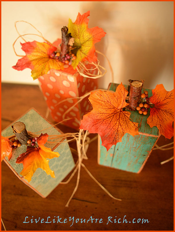 Wood Pumpkins