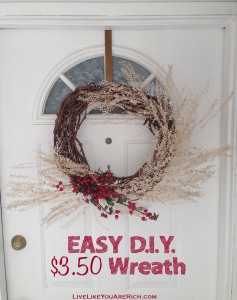 D.I.Y. Easy Winter Wreath