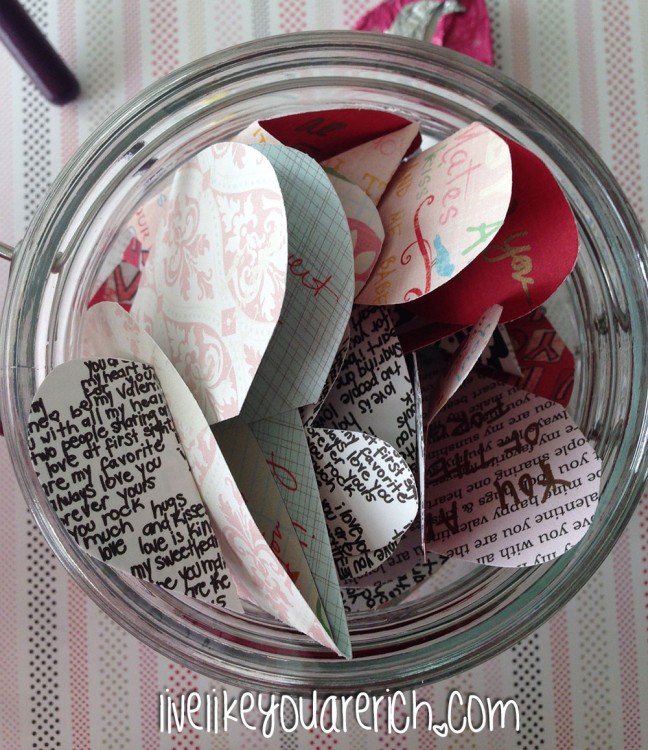 Words of Affirmation Valentine's Jars