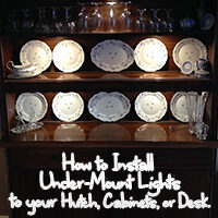 How to Install Under-Mount Lights on Your Hutch, Cabinets, Desk, etc.