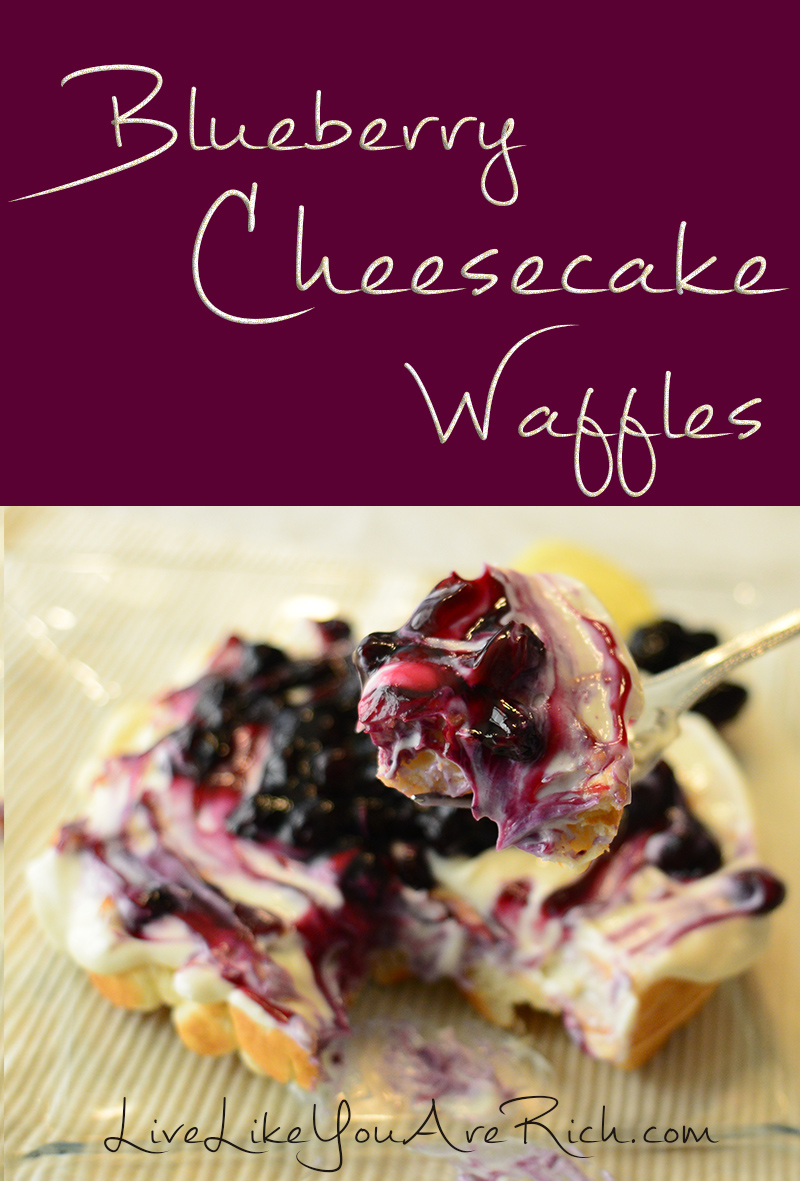 Blueberry Cheesecake Waffles