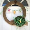 Burlap Spring Wreath