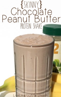 Skinny Chocolate Peanut Butter Protein Shake