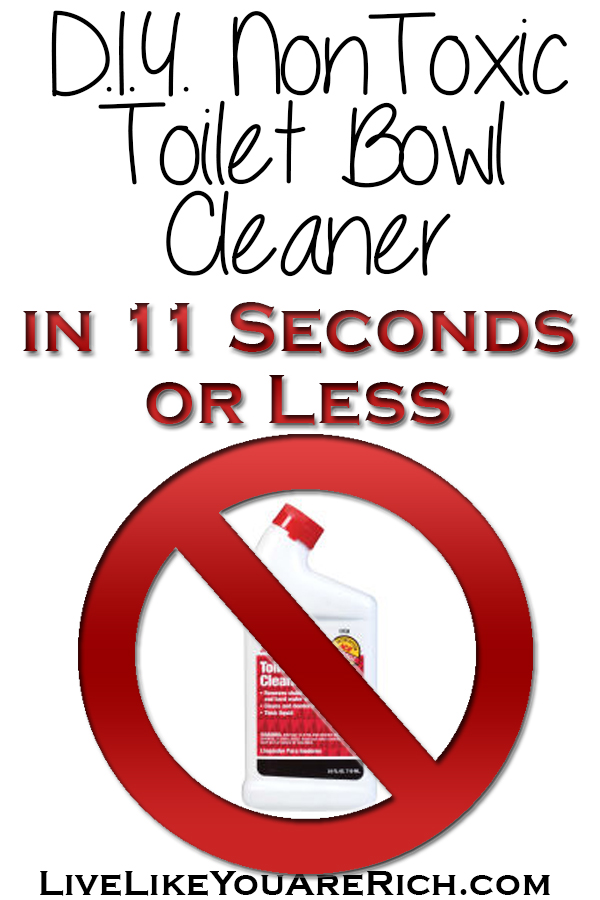 DIY NonToxic Toilet Bowl Cleaner in 11 Seconds or Less