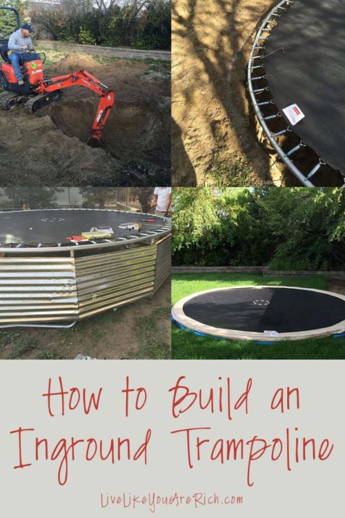 how to install an inground trampoline