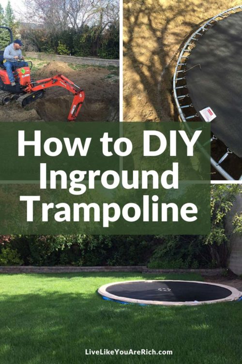 how to install an inground trampoline