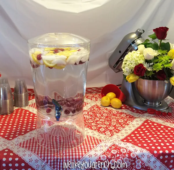 LemonRaspberry water -Kitchen Themed Bridal Shower