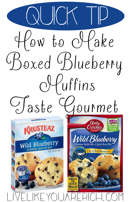 How to Make Boxed Blueberry Muffins Taste Gourmet