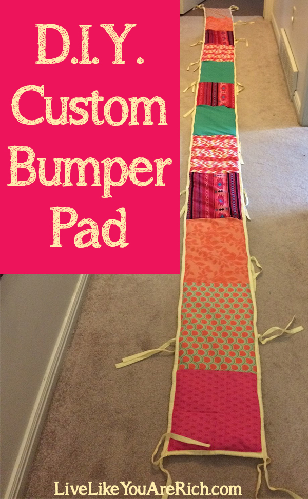 Diy crib bumper outlet pads