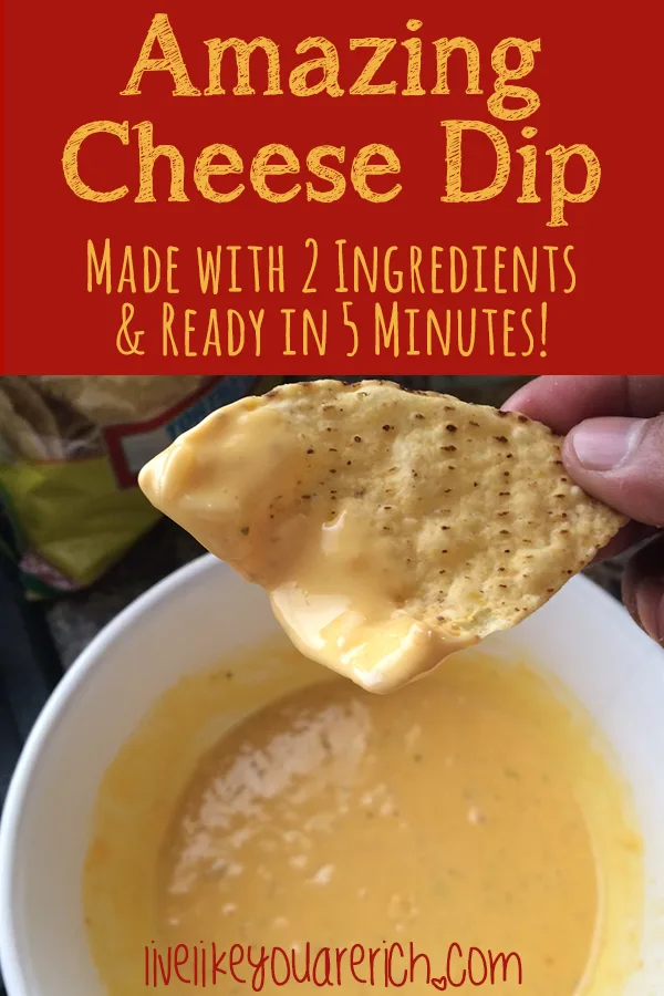 This Chicken with Rice and Velveeta Cheese Dip is a two-ingredient 5 minute to make is amazing. It has a wonderful well-rounded taste of cheese, very mild spice, and depth of flavor.  It is better than any chip dip you can buy pre-made off of the shelves at the stores as well.