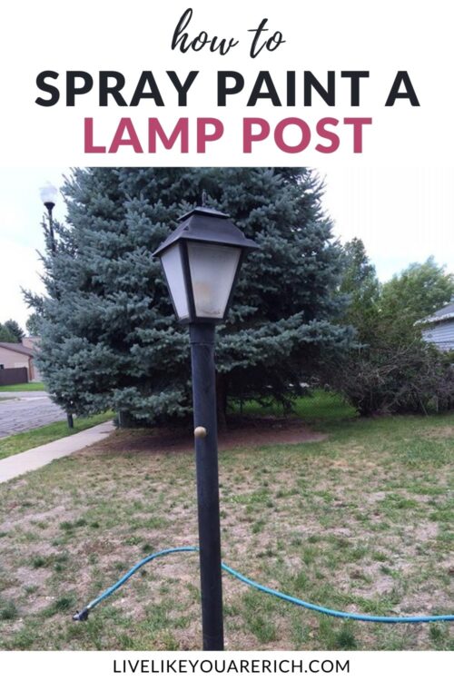 How to Spray Paint a Lamp Post
