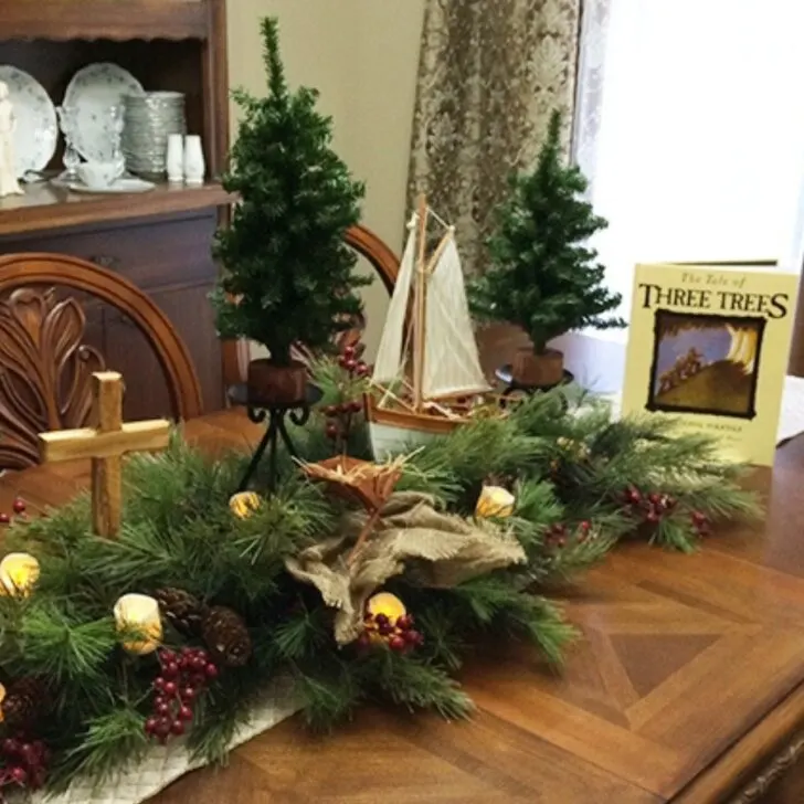 DIY The Tale of Three Trees as a Center or Mantlepiece