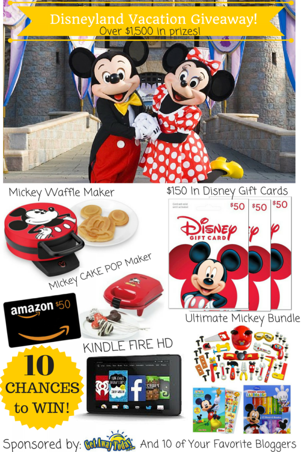 Disney Land Vacation Giveaway #PinToWinDisneyRoundRobinGiveAway #Giveaway