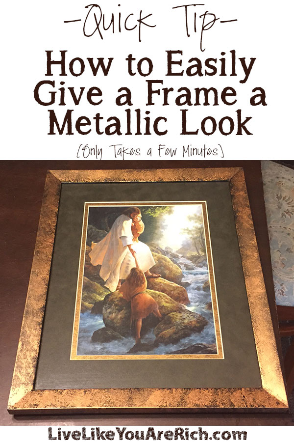 How to Give a Frame a Metallic Look