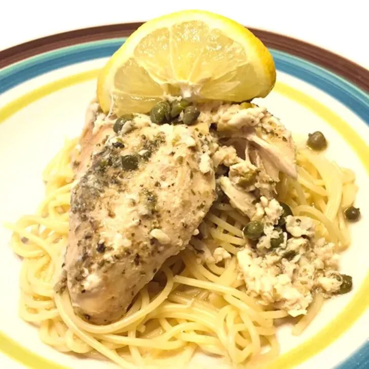 Slow Cooker Lemon Chicken Piccata