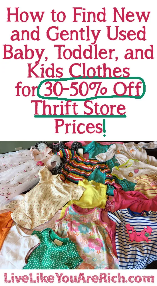 How to Get 30-50% Off Thrift-Store-Priced Clothing #LiveLikeYouAreRich