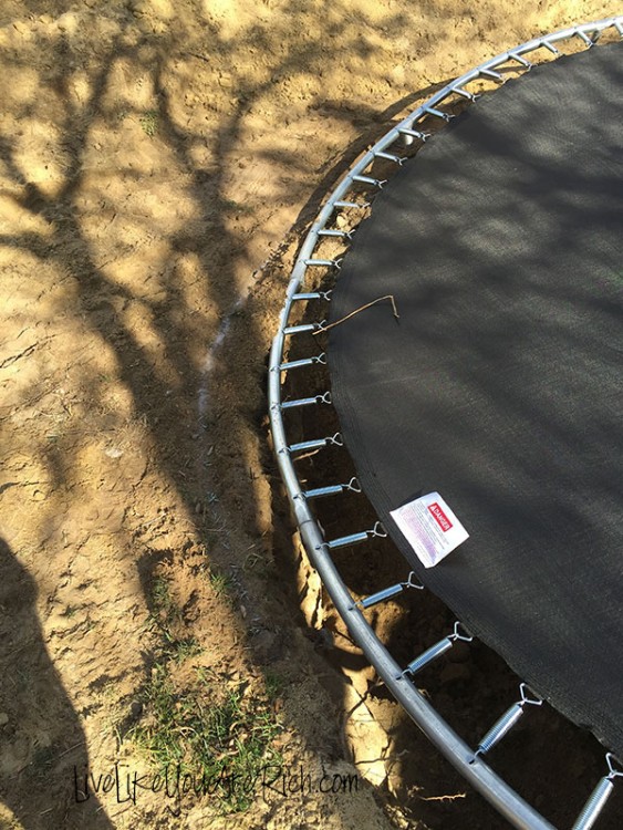 how to install an inground trampoline