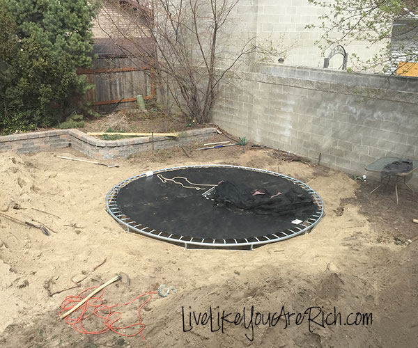 how to install an inground trampoline