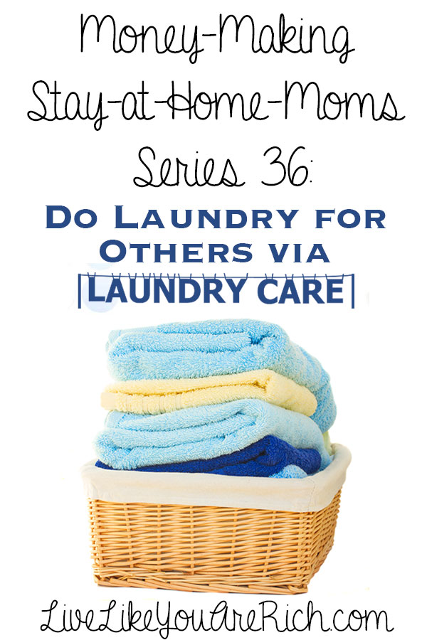 How to make money from home doing laundry for others