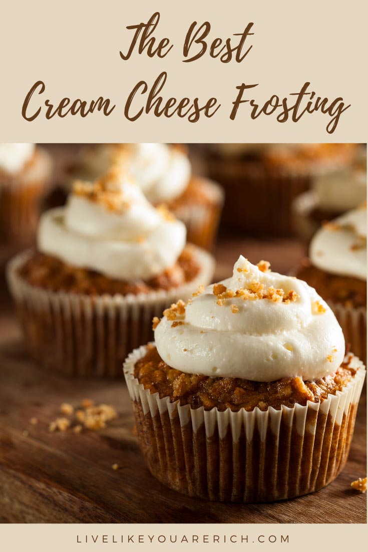 This Cream Cheese Frosting recipe has been in my the family for over 50 years. It’s super creamy, lightly rich, and has a great balance of flavors. We’ve made it for hundreds of people and they always remark on how amazing it is. #creamcheesefrosting #frosting