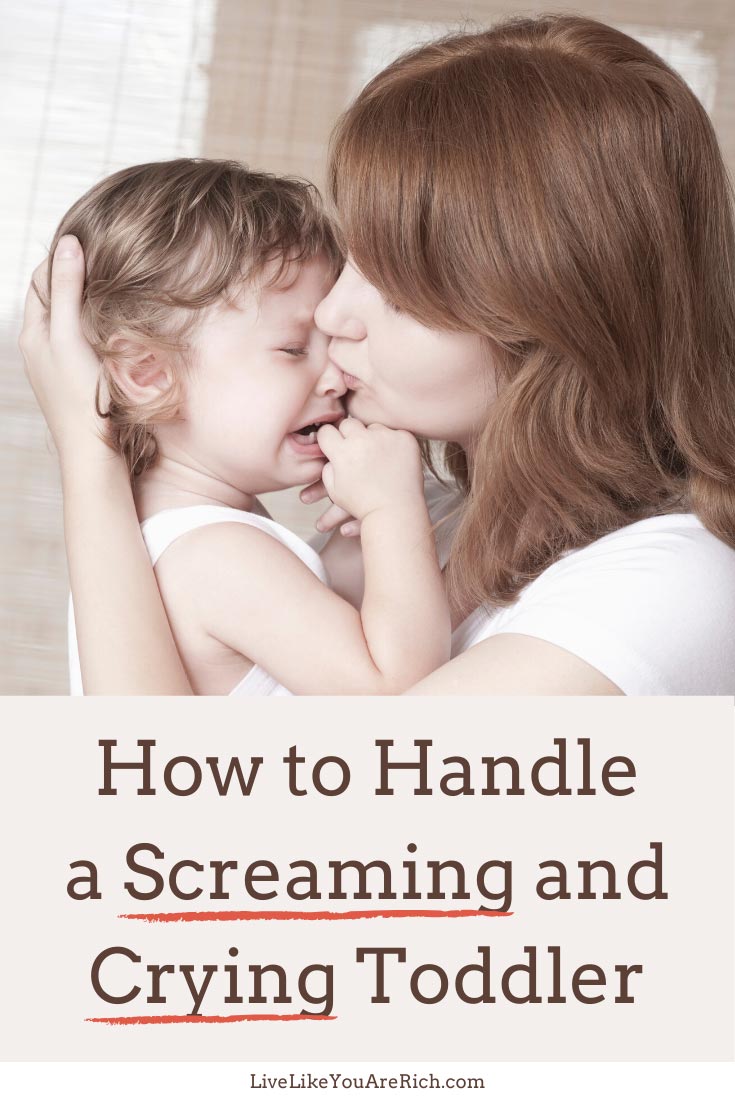 Here is a single most effective strategy that I found for dealing with toddler screaming and crying. There are a lot of great ideas to try as well. #parenting #parentingtips #parenting101 #toddler