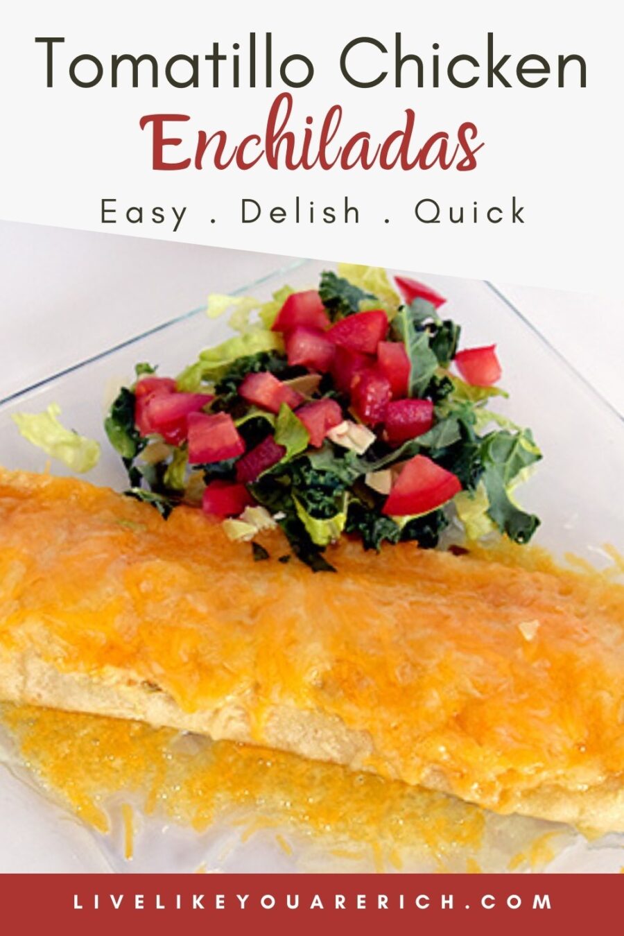 Tomatillo Chicken Enchilada Recipe