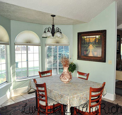 How to Paint, Decorate, Furnish, and Light a Dinning Room for Under $200.00