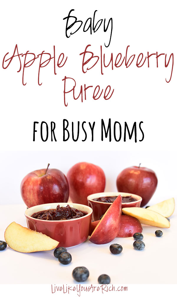 Baby Apple Blueberry Puree Recipe