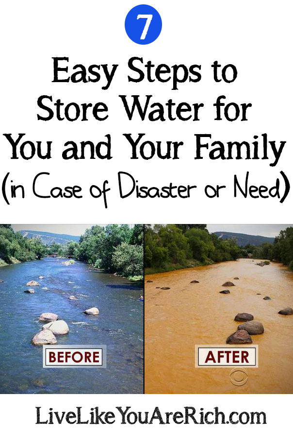 How To Store Water in Case of Disaster or Need