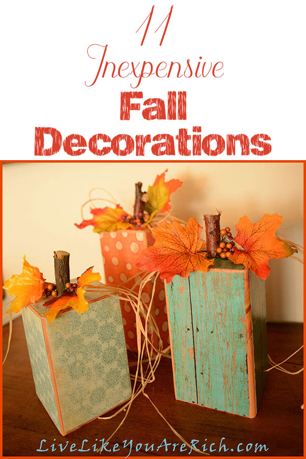 11 Inexpensive Fall Decorations