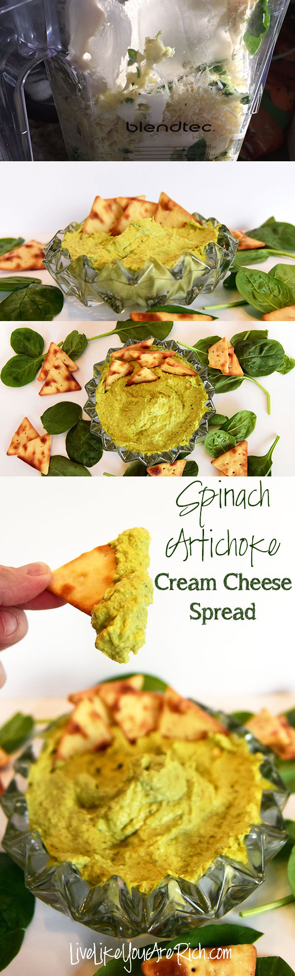 Spinach Artichoke Cream Cheese Spread
