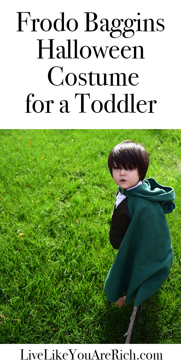 Frodo Halloween Costume for a Toddler