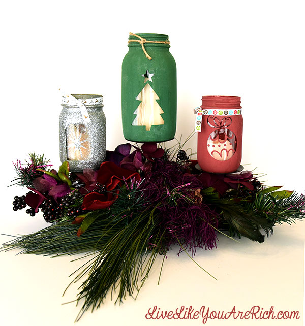 Download D I Y Christmas Mason Jar Craft PSD Mockup Templates