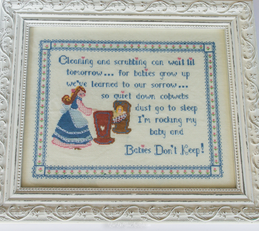 Babies Don't Keep Cross Stitch