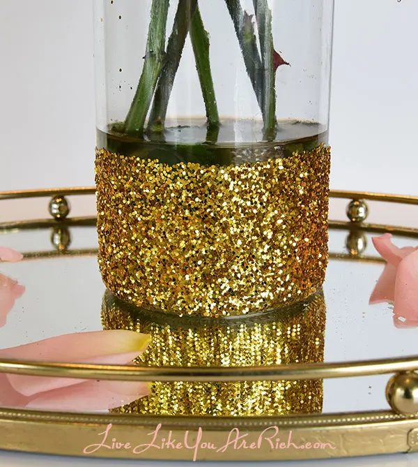 How to Make Glitter Vases