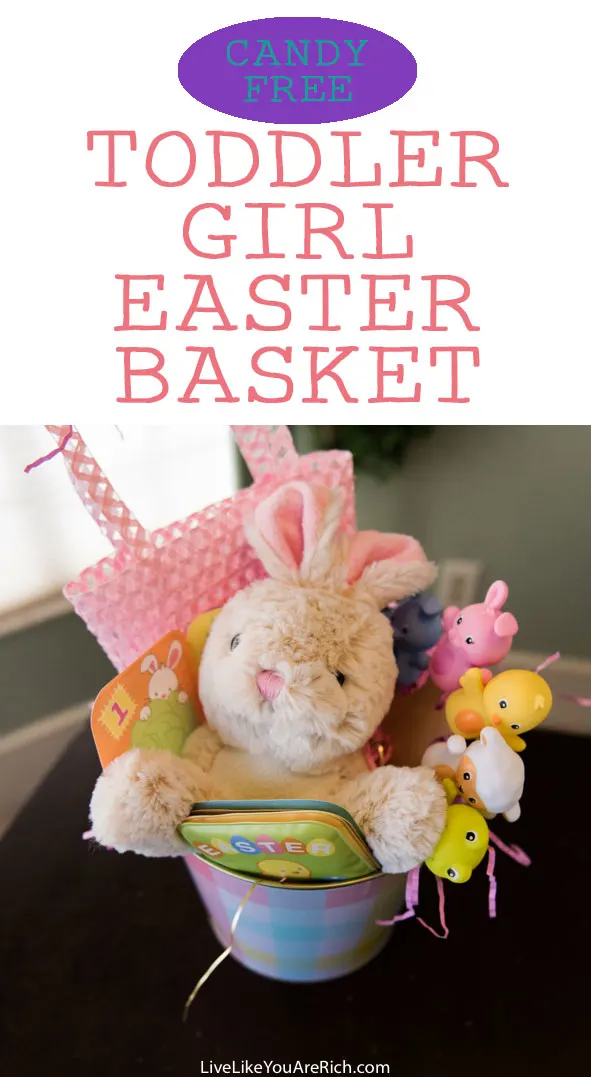 Candy Free Easter Basket for a Toddler Girl