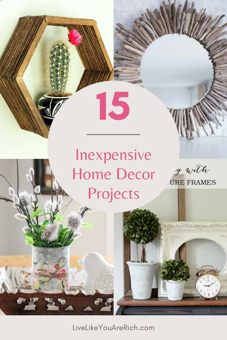 Decorating doesn’t have to be super expensive. Using principals of thrift, creativity, and do-it-yourself resourcefulness, you can have quality and affordable home decor! #homedecor #decorations