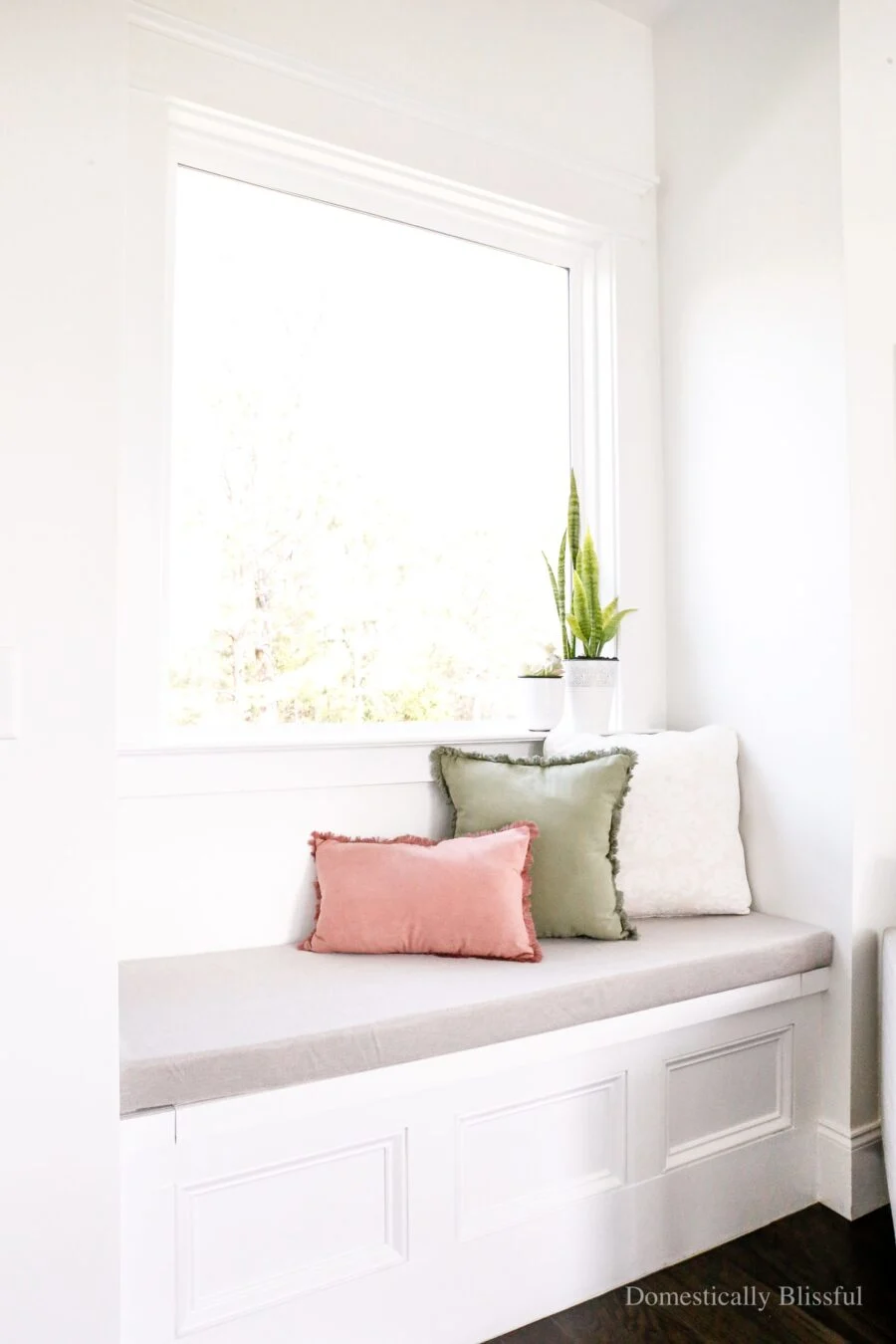 Simple DIY No-Sew Window Seat Cushion