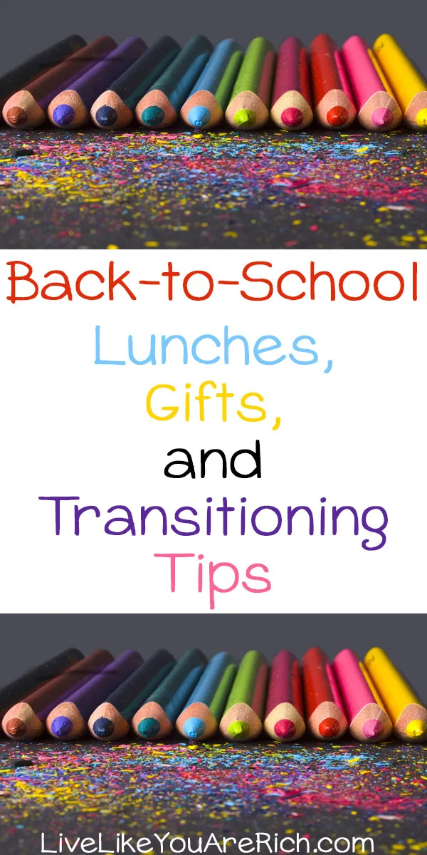 Going back to school is such a fun time of year for most children. I remember while growing up I looked forward to going back to school with great excitement. A few of the things I enjoyed were getting to know new teachers, healthy lunches, meet friends, etc. If you have any kids going back to school soon, you may find following tips and posts helpful.