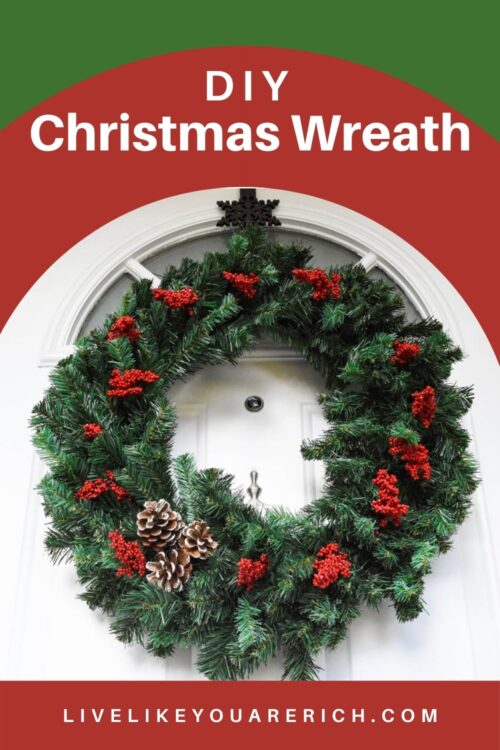 Christmas Holly Berry Wreath - Live Like You Are Rich