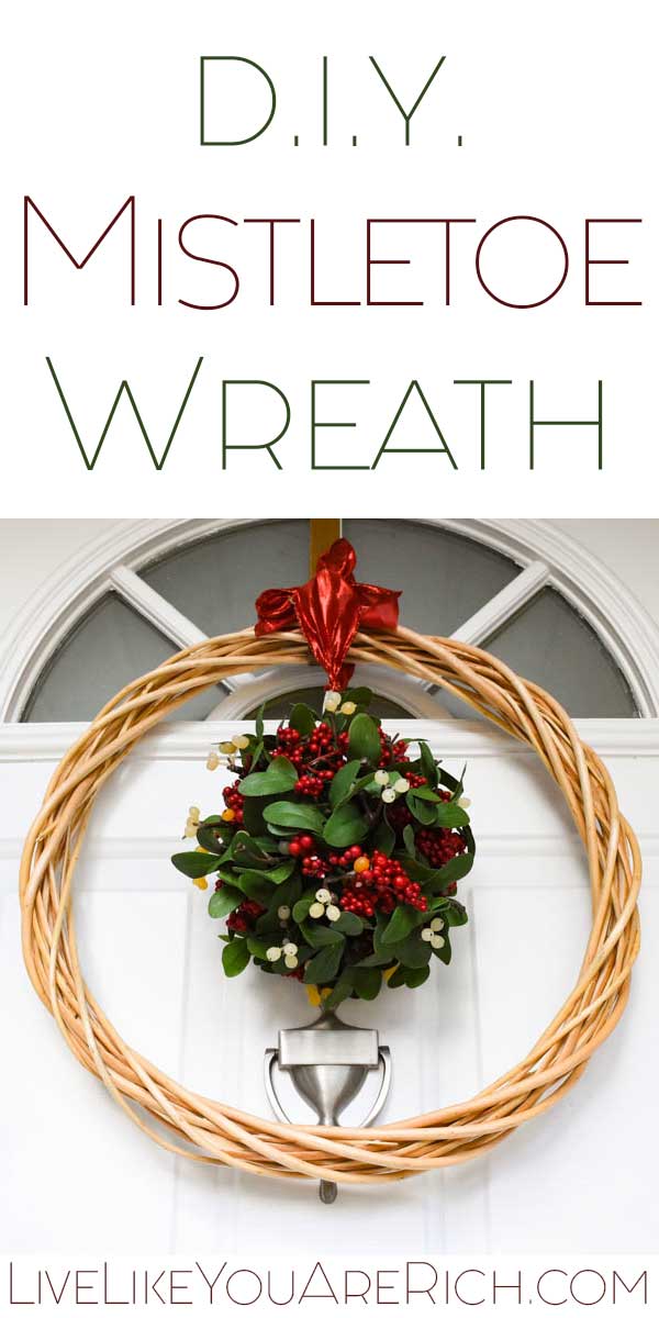 DIY Mistletoe Wreath