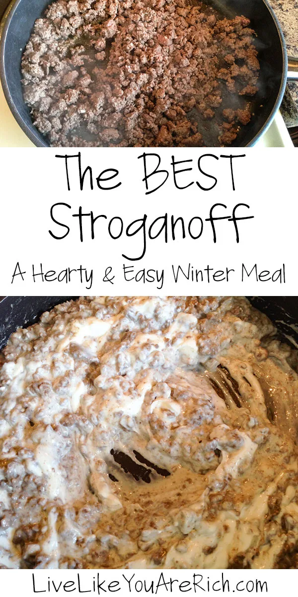I love hearty meals! Stroganoff is a flavorful, family-friendly, and easy hearty meal to make. And this is by far the best stroganoff I have ever had. I’ve made this recipe in a variety of ways. I added lower fat and low carb ingredients/substitutions as options for those with diet restrictions. Still ends up tasting delicious!