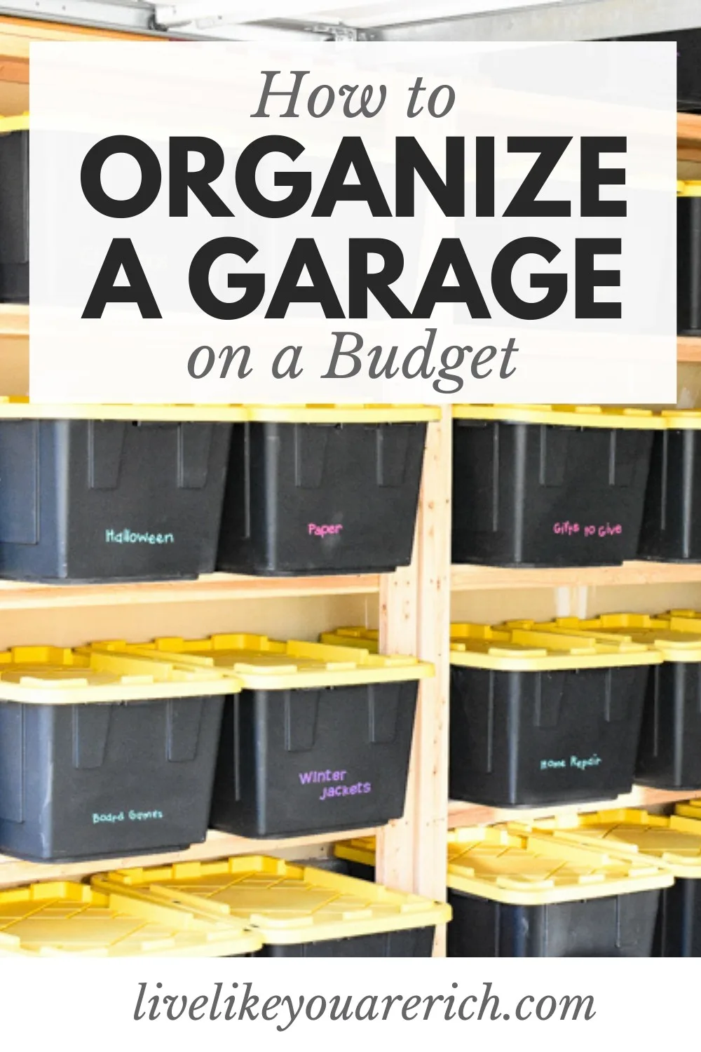 I’ve done my best to keep my garage organized, but with very little storage, it has been difficult. After some research, I decided to build wood storage shelves and the result has been astounding. My garage now is cluttered free. I’m sharing how I organize my garage the best way on a budget.