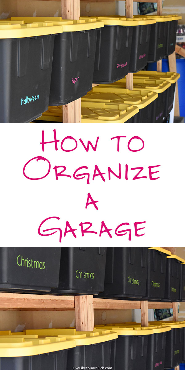 I've done my best to keep my garage organized, but with very little storage, it has been difficult. After some research, I decided to build wood storage shelves and the result has been astounding. My garage now is cluttered free. I’m sharing how I organize my garage the best way on a budget.