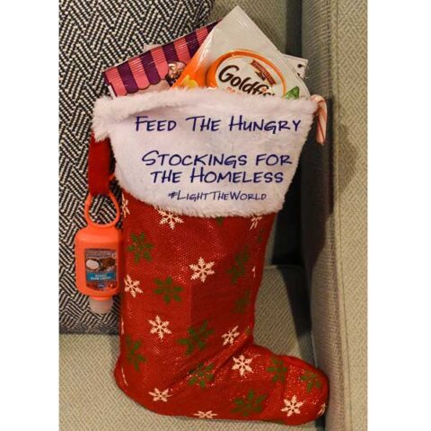 Feed the Hungry: Stockings for the Homeless #LightTheWorld