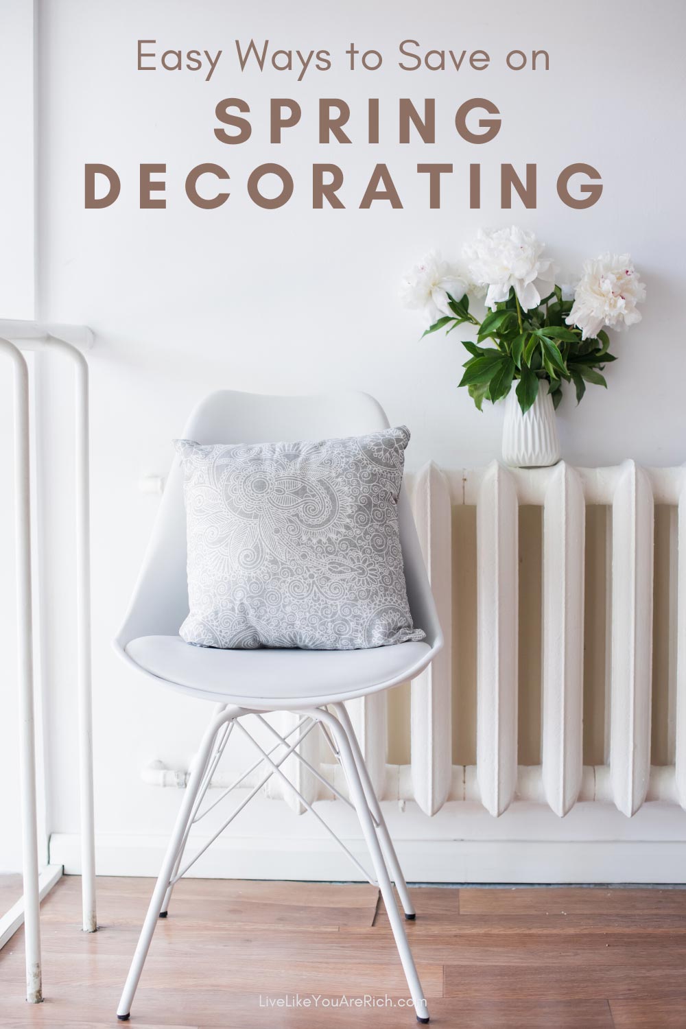 Spring is finally here and I couldn’t be more excited. Here is 3 Easy Ways to Save on Springtime Decorating.This has been a long hard winter at our home and spring brings with it a fresh start to life for us. #spring #homedecor #savemoney