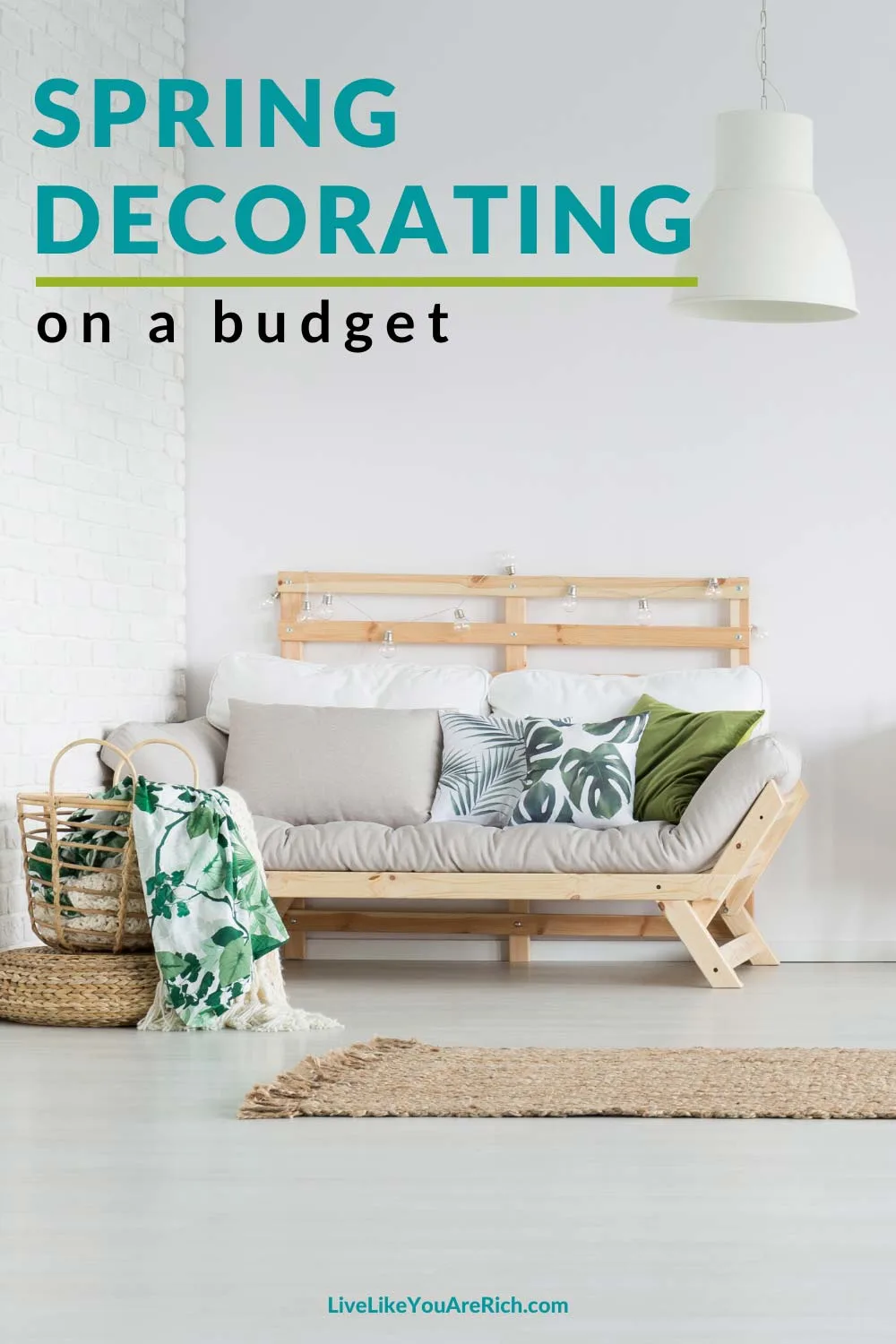 Spring is finally here and I couldn’t be more excited. Here is 3 Easy Ways to Save on Springtime Decorating.This has been a long hard winter at our home and spring brings with it a fresh start to life for us. #spring #homedecor #savemoney